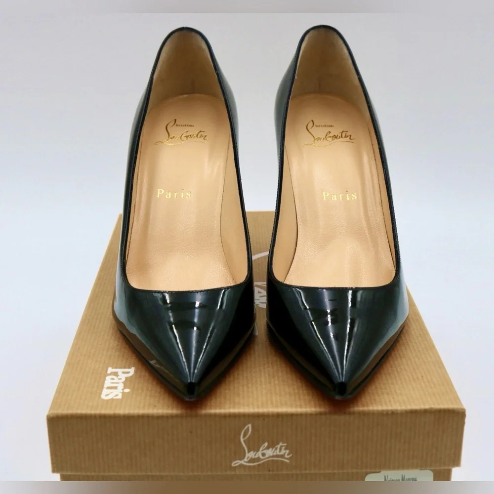 Christian Louboutin Decoltish 85 Patent Leather Heels Size 7 - Picture 4 of 11